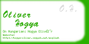 oliver hogya business card